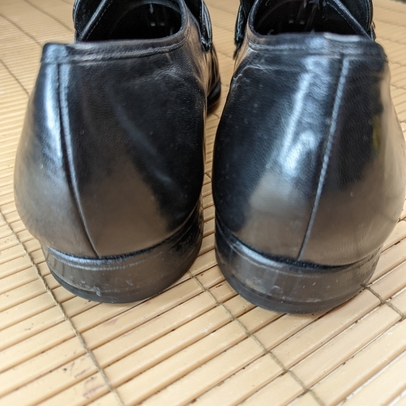 Florsheim Men's Loafer Size 12 EEE Como Black Leather Dress Shoes - Picture 8 of 11